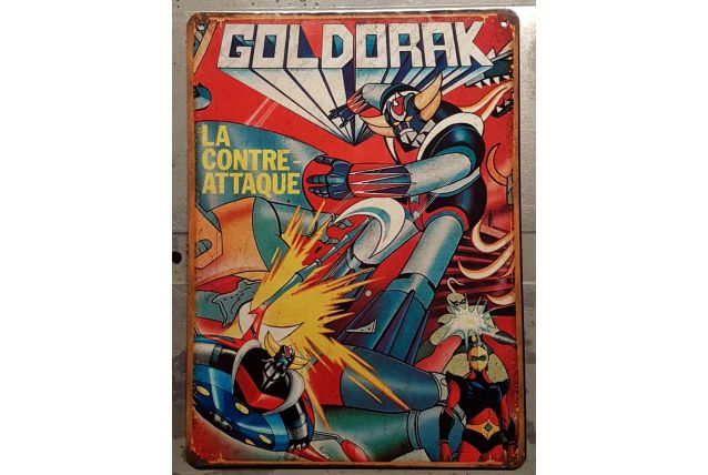 Plaque métal Goldorak 