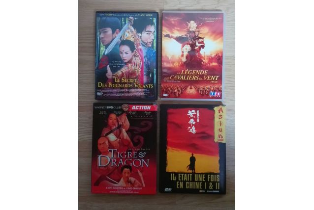Lot de 5 DVD aventures asiatiques
