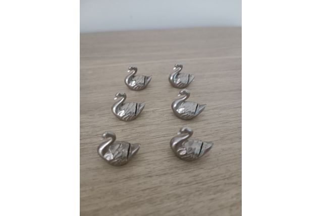 Portes nom métal argenté 