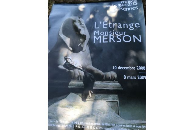 Affiche  grand format musée de Rennes monsieur Merson
