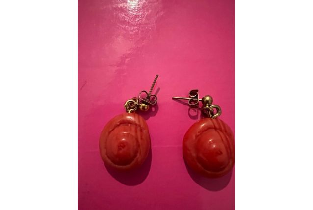 Boucles d'oreilles escargots