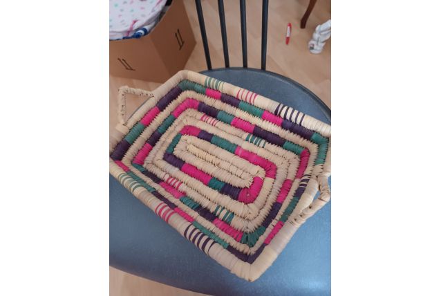 Corbeille a pain en rafia