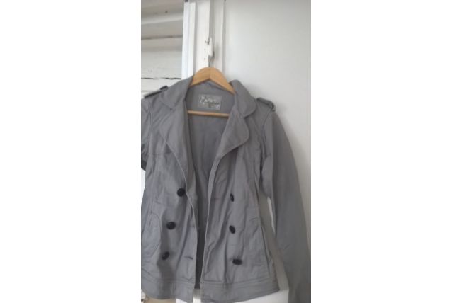 Veste blouson en toile trench court femme taille 36 