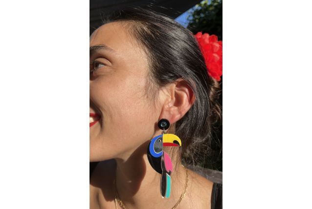 Boucles d'oreille Toucan