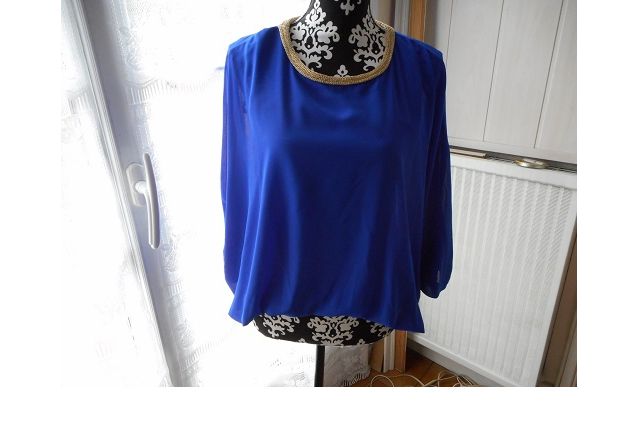 top miss coquines bleu roi taille M