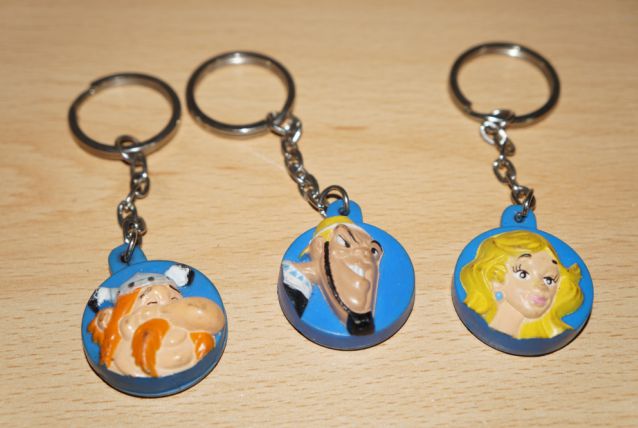 lot 3 porte clés Astérix