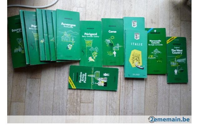 LOT Guides verts MICHELIN + Cartes routières + plans