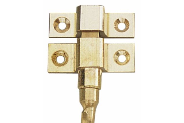 Loqueteaux de chassis à crochet en laiton poli 