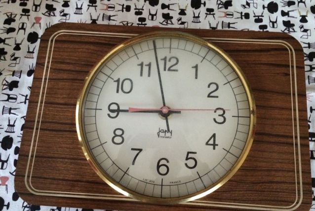 Pendule Formica vintage