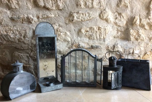 Lanternes deco en zinc