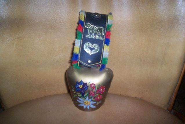 CLOCHE de chêvre de montagne avec collier