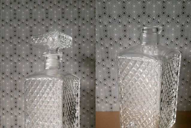 Carafe en verre vintage