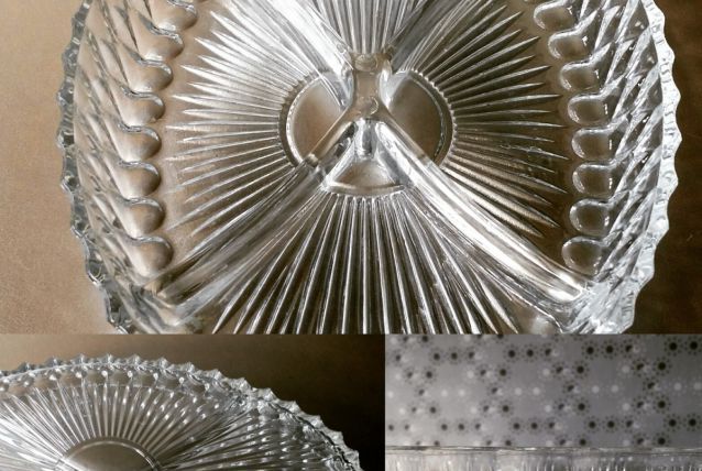 Coupelle apéritif en verre vintage