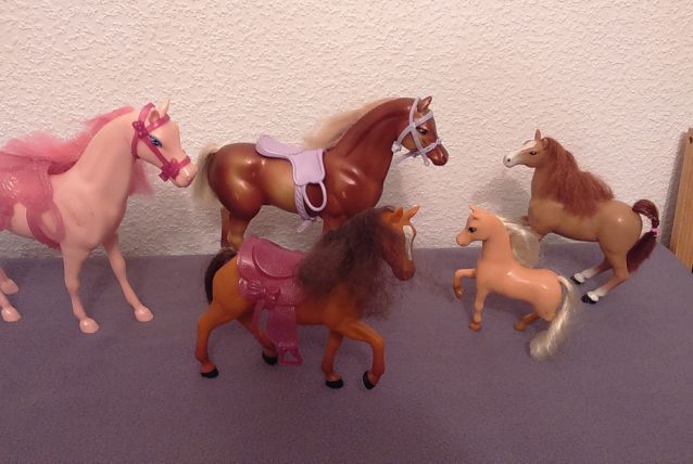 Lot de chevaux Barbie