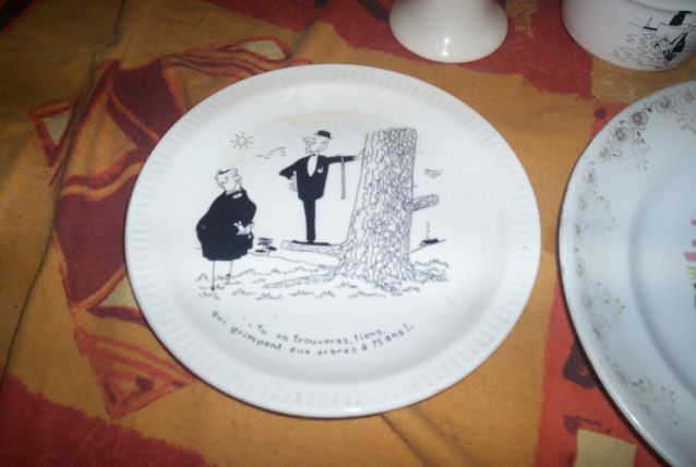 ASSIETTE JACQUES FAIZANT ILLUSTRATEUR 