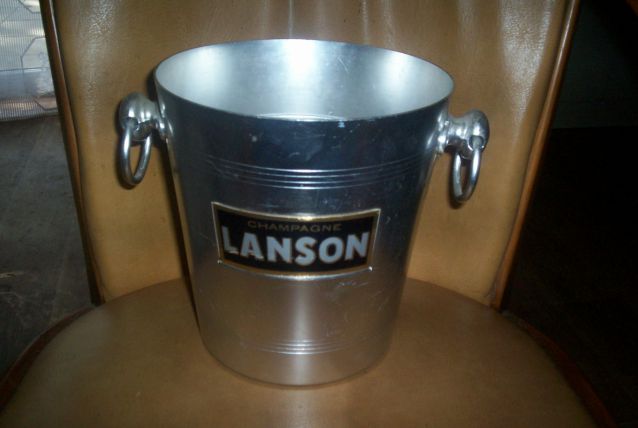 SEAU A CHAMPAGNE LANSON EN ALUMINIUM 