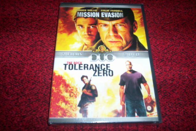 DVD NEUF 2 FILMS MISSION EVASION + TOLERANCE ZERO 