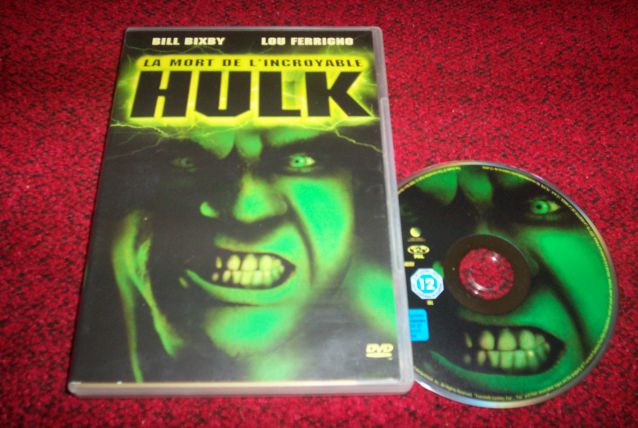 DVD LA MORT DE l'incroyable hulk 