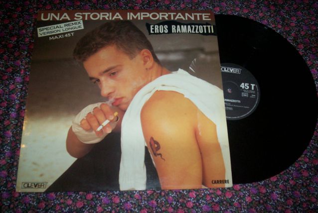 MAXI 45 TOURS 2 TITRES EROS RAMAZZOTTI