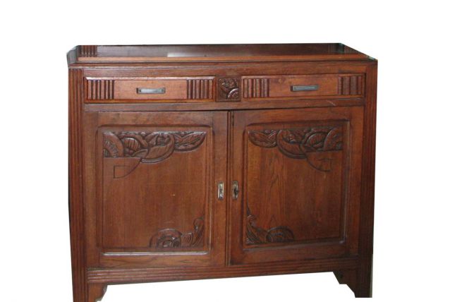 bas de vaisselier chêne