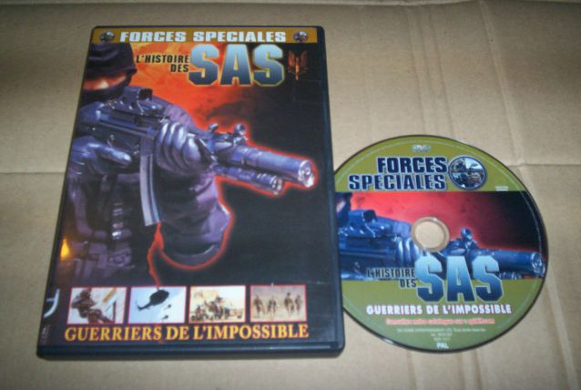 DVD HISTOIRE DES S.A.S.FORCES SPECIALES DOCUMENTAIRE 120 MNS