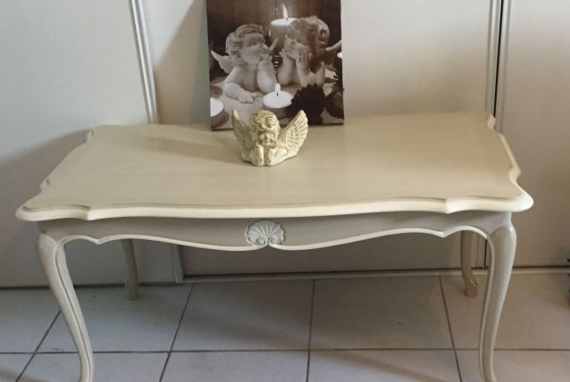 Table basse louis XV patinée 