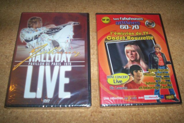LOT 2 DVD JOHNNY HALLYDAY NEUF 