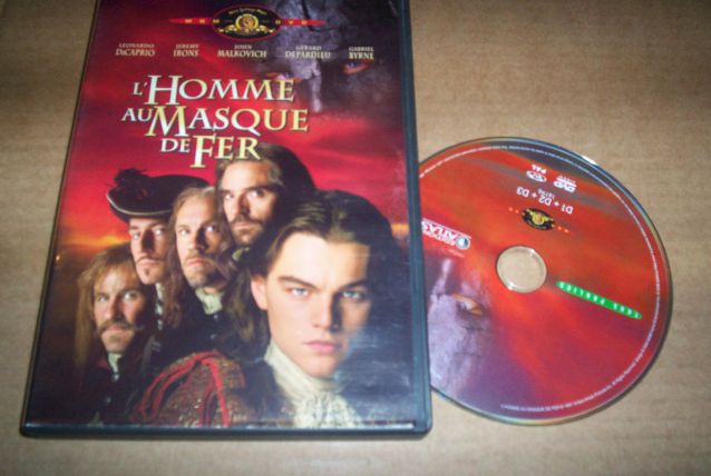 DVD LE MASQUE DE FER avec leonardo dicaprio 