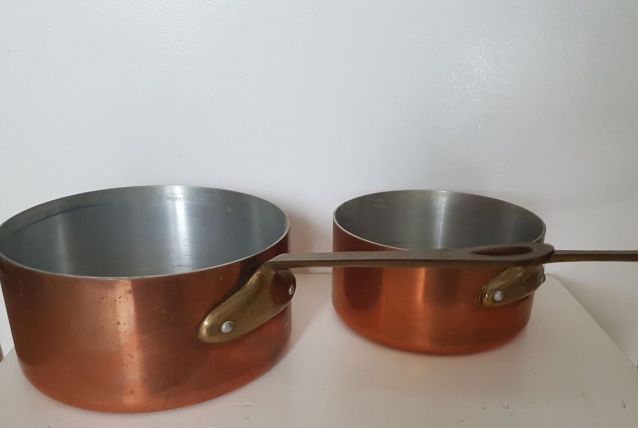 Casseroles en cuivre