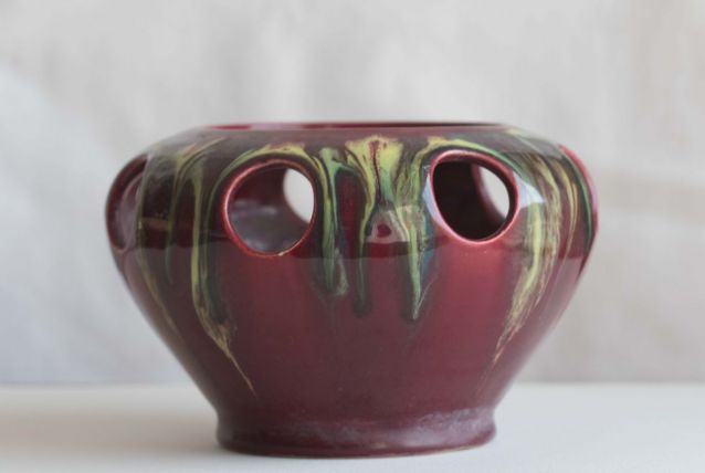 pot à bulbes flammé art déco