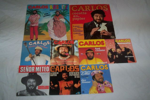 LOT DE 9 DISQUES DE CARLOS 