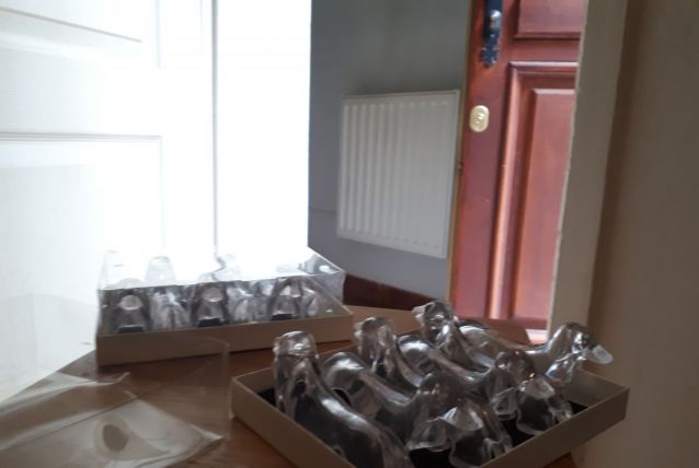 Lot de12  portes couteaux Chiens 