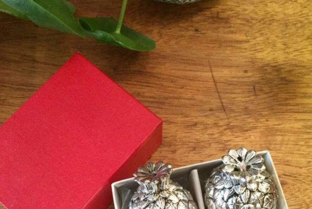 Salière poivrière ananas 