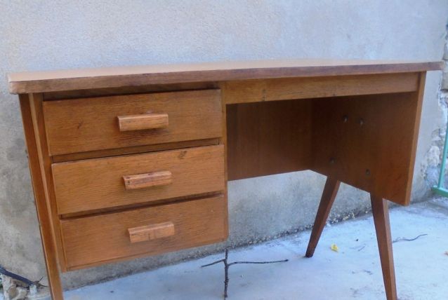 Bureau vintage pieds compas