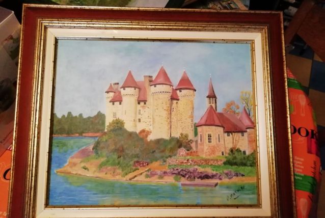 Peinture du château de val