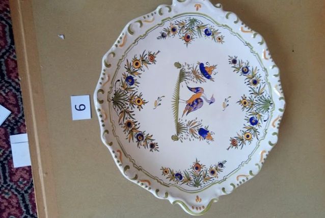 Plat faience d'Angouleme Renoleau