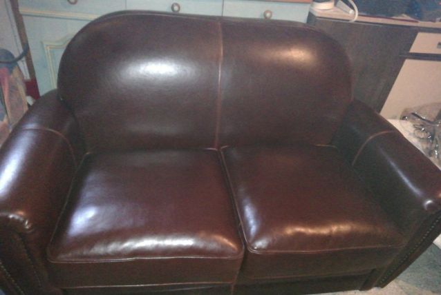  Deux Canapés club cuir 