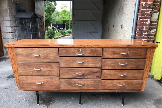 Meuble de métier vintage fait main