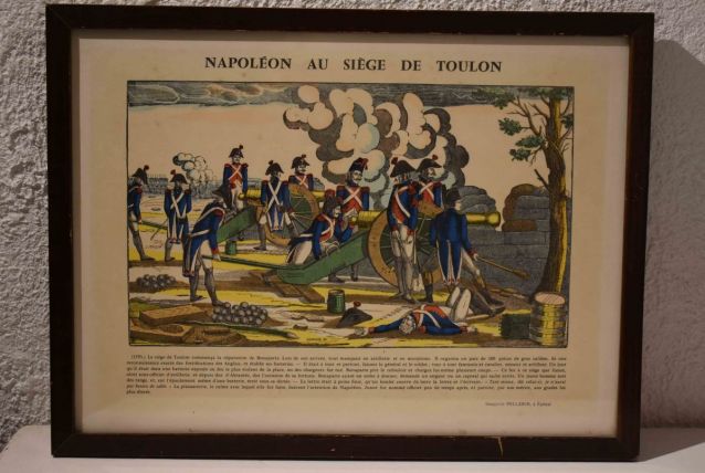 Gravure *Napoléon au Siège de Toulon*