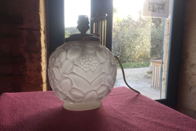 très beau pied de lampe en cristal