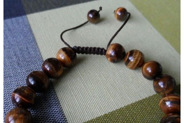 bracelet pierre oeil de tigre 