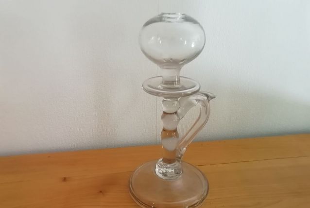 Lampe de dentellière verre souflé