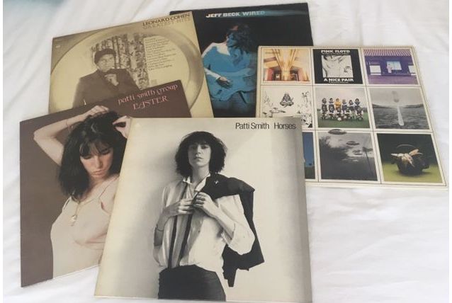 Lot 5 vinyles (P. Smith x 2/J. Beck/L. Cohen/Pink Floyd)