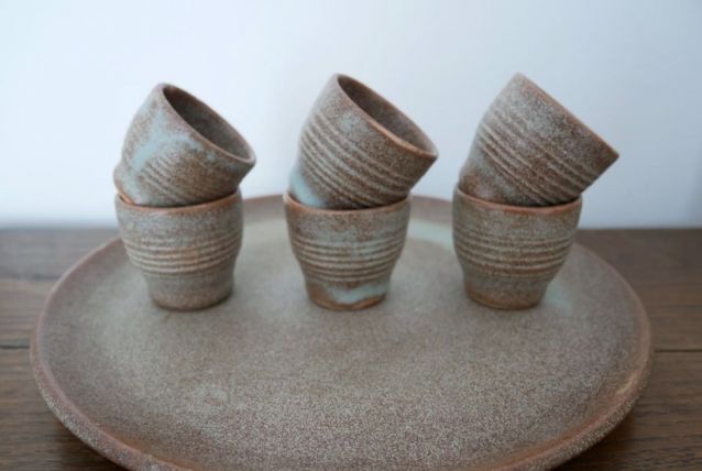 Lot assiette + coquetiers