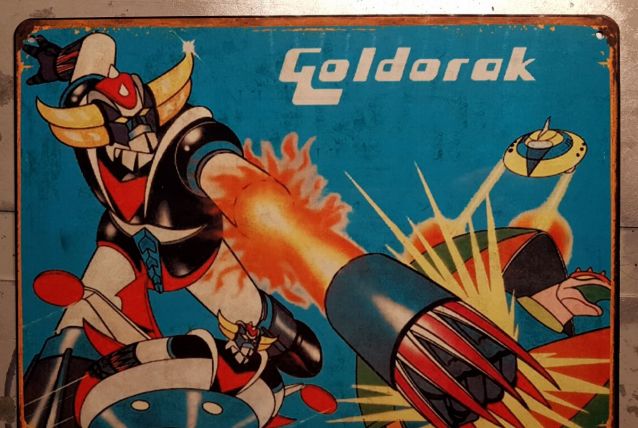 Plaque métal vintage Goldorak 