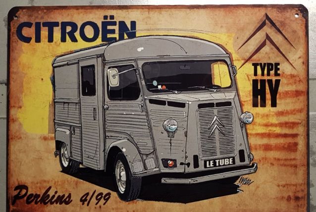 Plaque métal vintage Citroën  HY