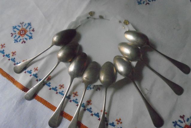Cuillères métal argenté