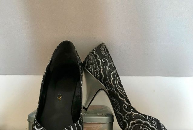 Escarpins noirs/argentés