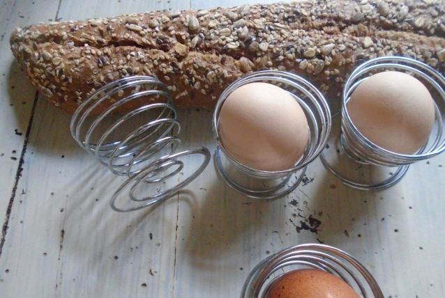 4 coquetiers fil de métal