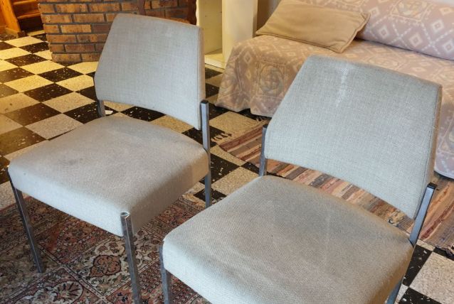 Paire de chaises vintage années 60
